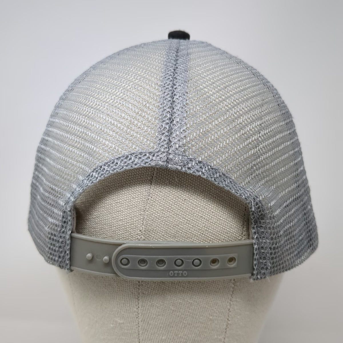 OTTO Trucker Hat Gray One Size Smith Power Products Mountain Logo Mesh Snapback