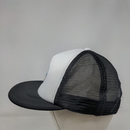 Ski Town Shoot Out Park City UT Snapback Trucker Hat Black OS Mesh Back District