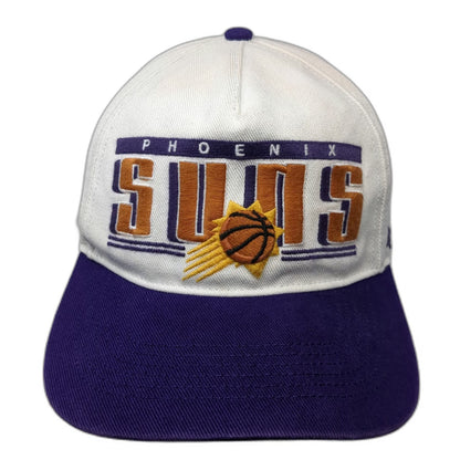 '47 Phoenix Suns NBA Snapback Hat White Purple One Size Structured Flat Brim