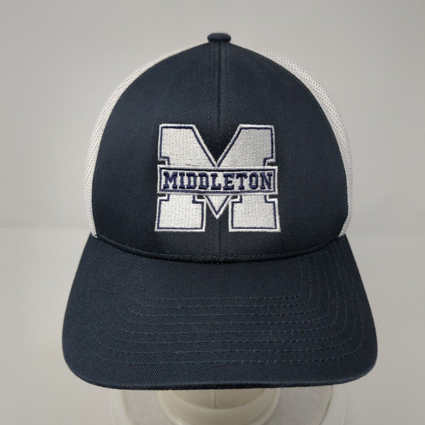 Middleton Snapback Trucker Hat Blue OS Adjustable Mesh Back Pacific Headwear