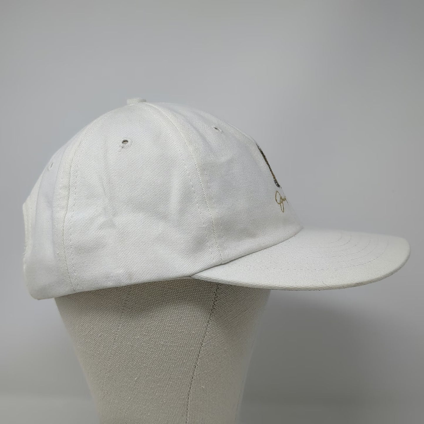 Texace Cap White OSFM Johnny Miller Eagle Signature Golf Hat Vintage Made In USA