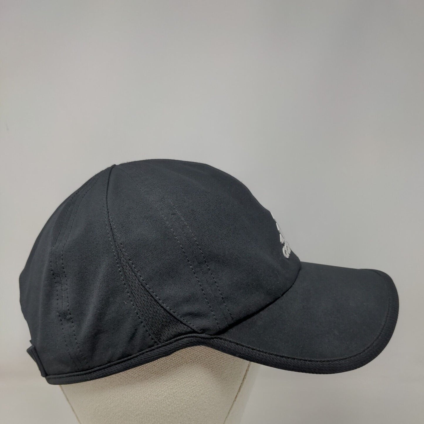 Adidas 3 Stripes Climalite Strapback Hat Black One Size Adjustable