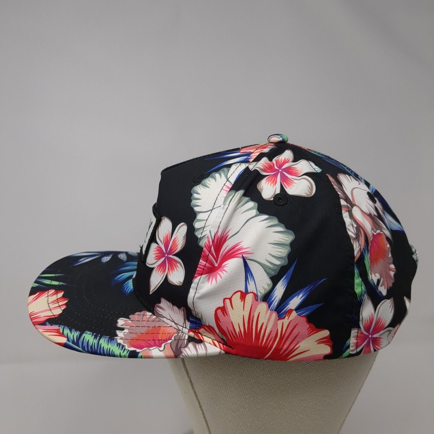 Truly Hard Seltzer Snapback Hat Multicolor One Size Adjustable Floral Polyester