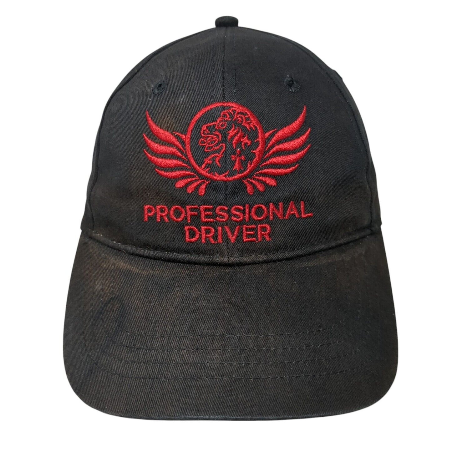 Professional Driver Strapback Hat Black One Size Global Transportation