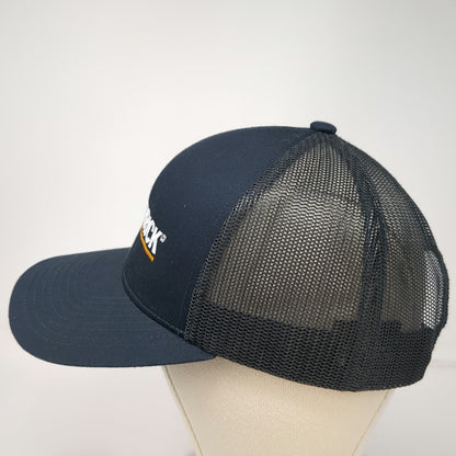 Pacific Headwear Merrick Blue Trucker Hat One Size Mesh Back Snapback Logo Hat
