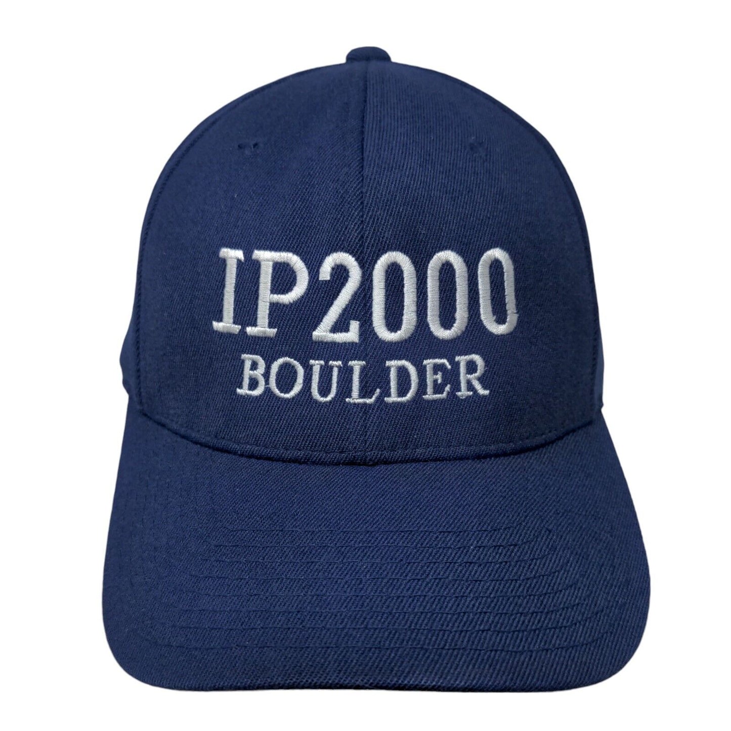 IP2000 Boulder 4/24 - 6/1/00 Fitted Hat Blue L/XL Flexfit Yupoong Vintage Y2K