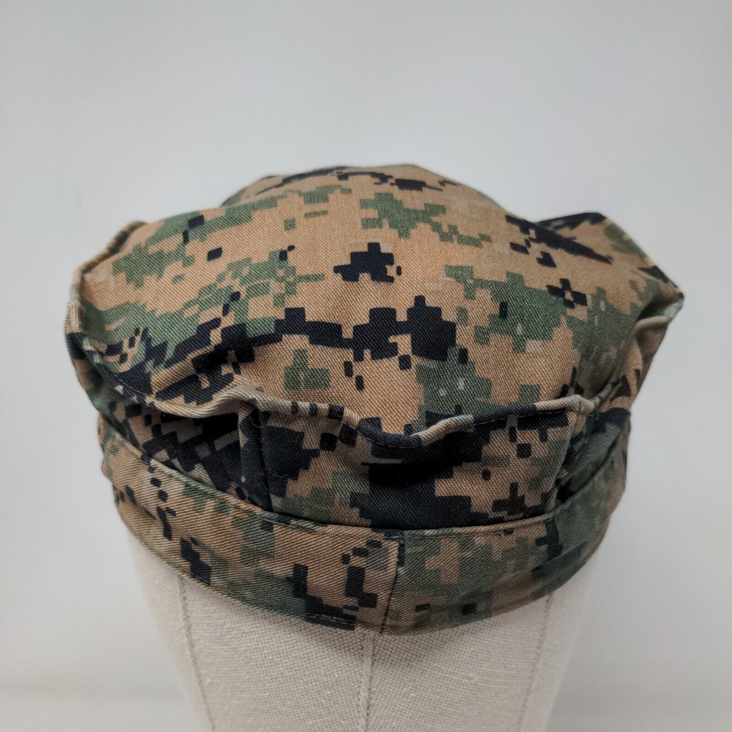 US Marine Corps Fitted Cadet Army Cap Hat Camo One Size Embroidered