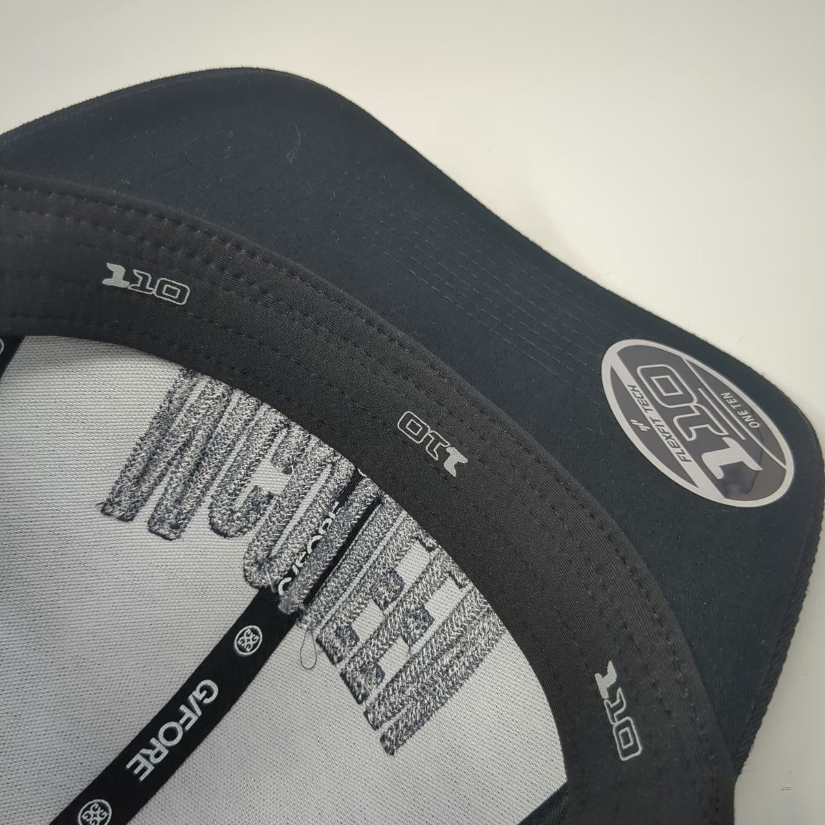 G/FORE Snapback Hat Black One Size McQUEEN Golf 110 Flexfit 3D Logo Embroidery