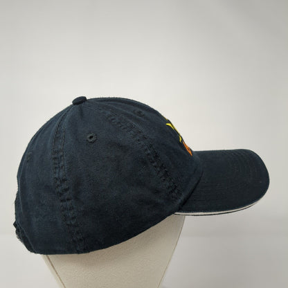 Sun Lift Strapback Hat Black One Size Adjustable Solid Port & Company