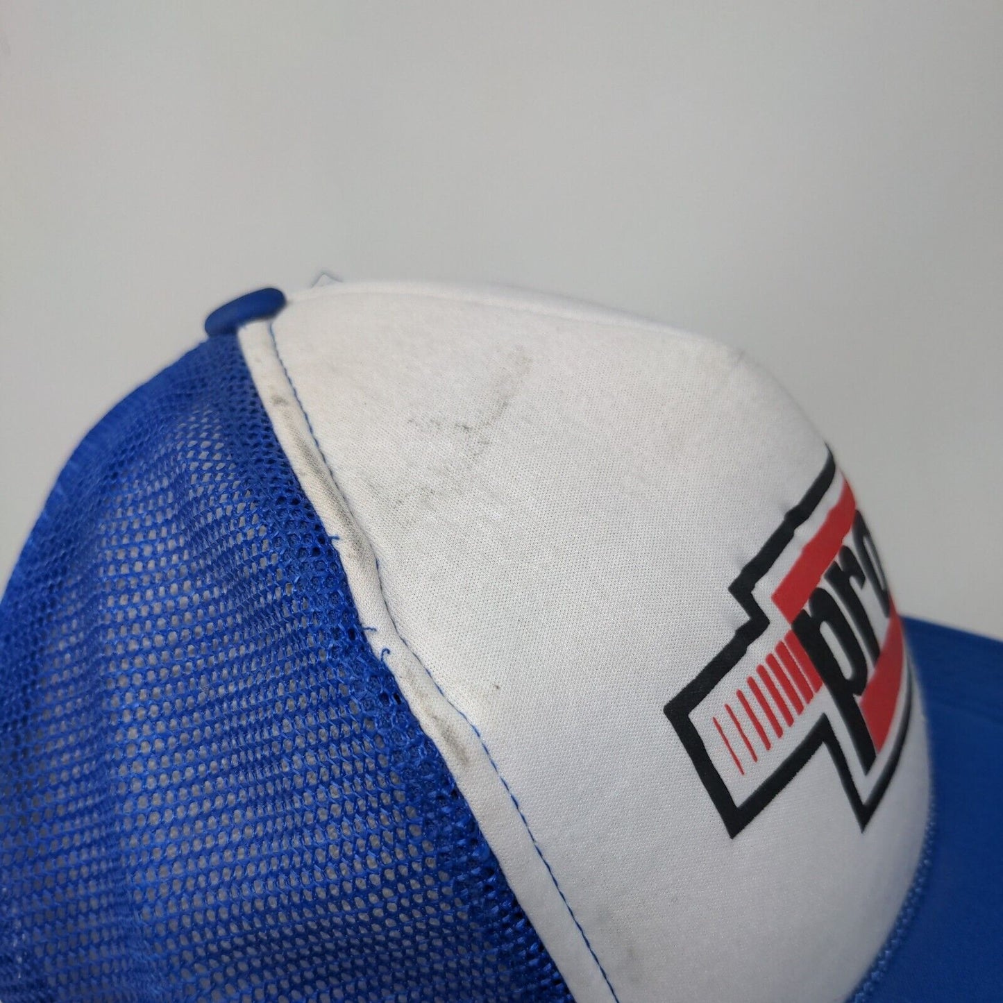Pro-Fit Snapback Rope Trucker Hat Blue OSFA Mesh Back Colorblock