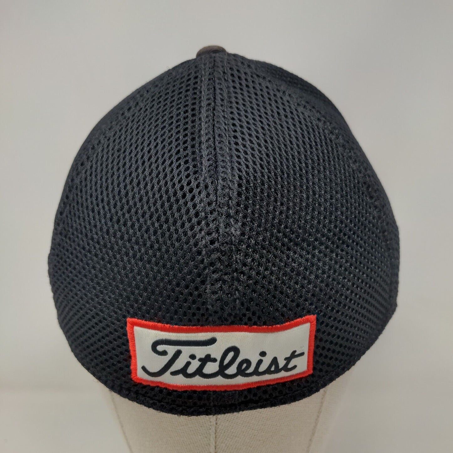Titleist FJ Pro V1 Fitted Hat Black Medium-Large Embroidered Breathable
