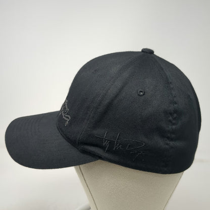 Troy Lee Designs Baseball Cap Black S/M Flexfit Raised Rubber Logo Signature Hat