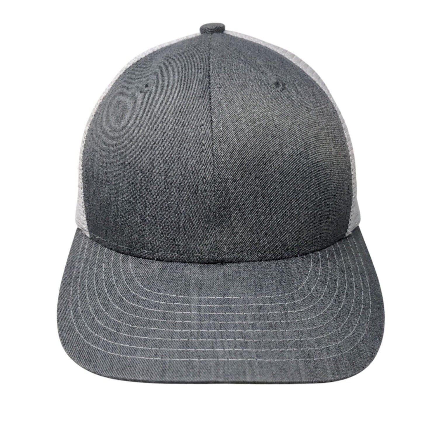 Champro Snapback Trucker Hat Gray OSFA HC5 Adjustable Mesh Back 6 Panel Blank