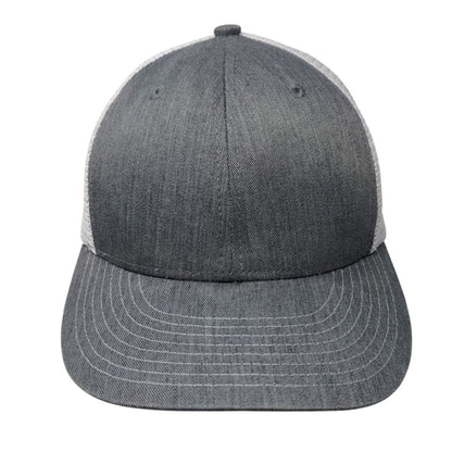 Champro Snapback Trucker Hat Gray OSFA HC5 Adjustable Mesh Back 6 Panel Blank