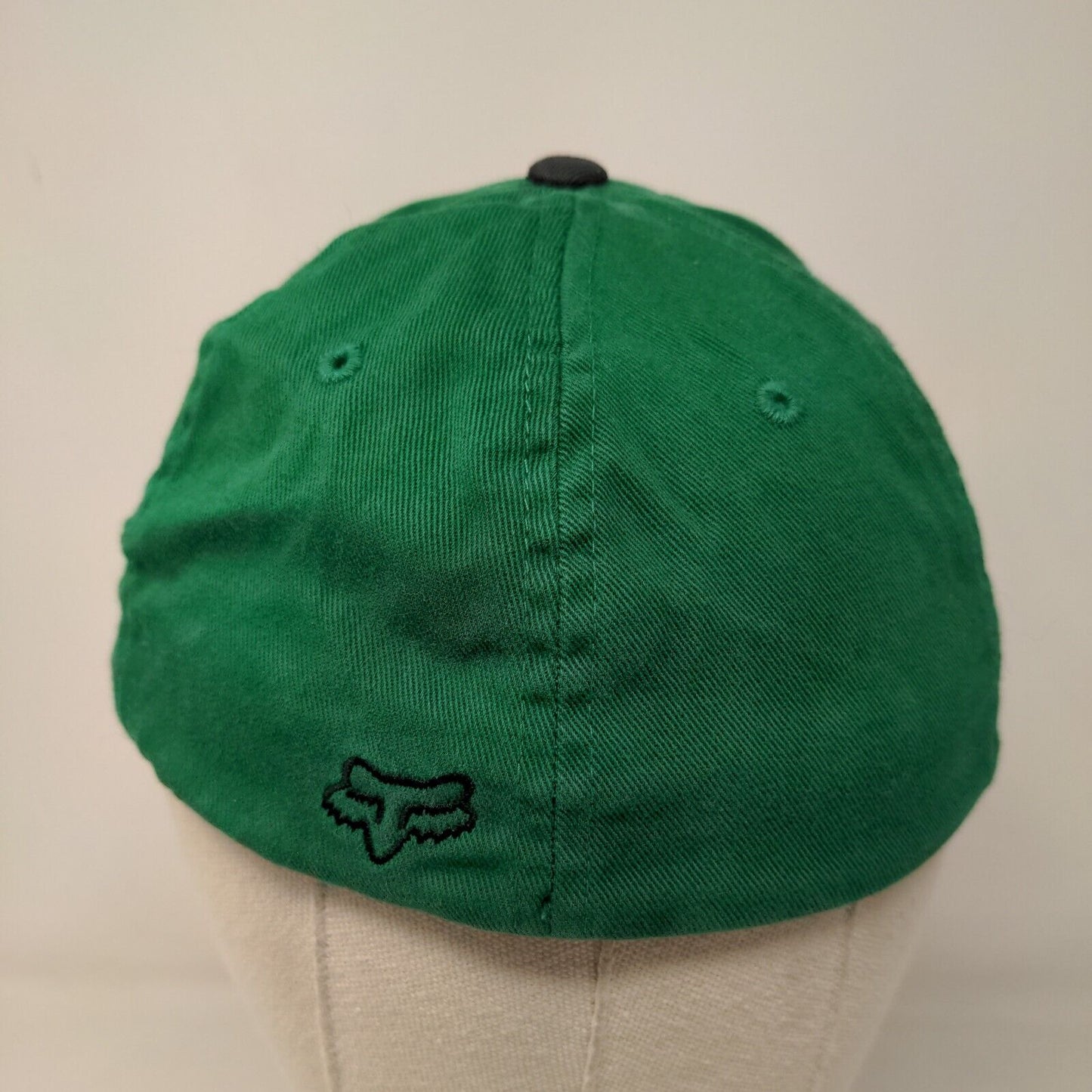 Fox Racing Boy's Fitted Hat Green Size OSFM Graphic Logo Cotton Spandex