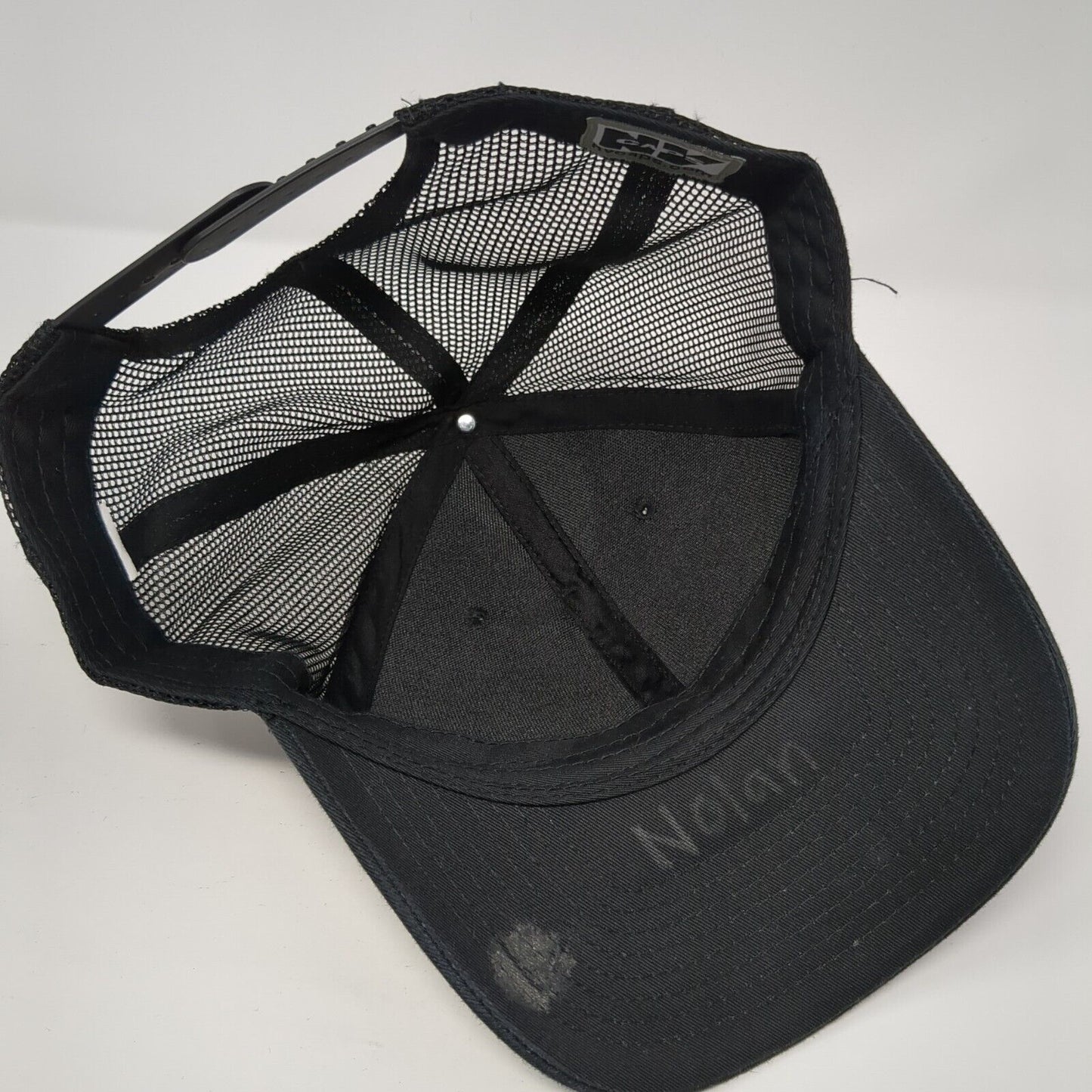 PARMA Snapback Trucker Hat Black One Size Adjustable Mesh Back NV Caps