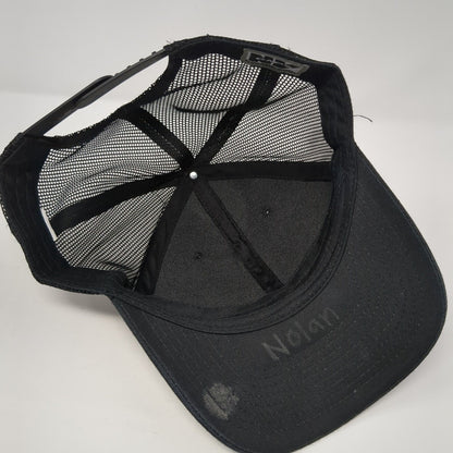 PARMA Snapback Trucker Hat Black One Size Adjustable Mesh Back NV Caps