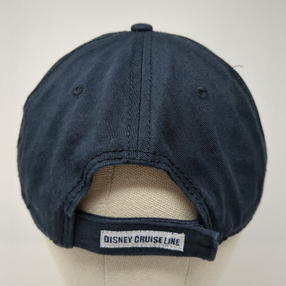 2017 Disney Cruise Line Strapback Hat Blue One Size Solid Adjustable