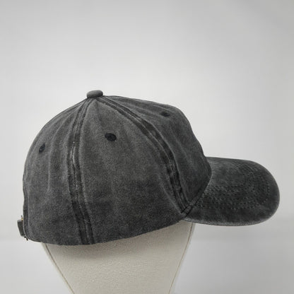 Lil Smile Slideback Hat Gray One Size Adjustable Embroidered 6 Panel Cotton