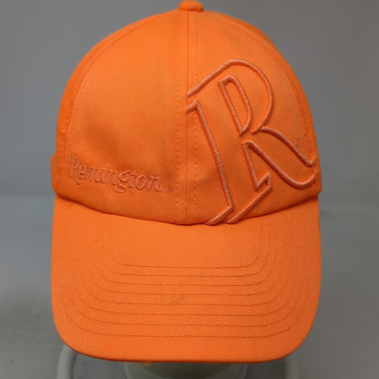 Remington Baseball Cap Orange One Size Blaze Hunting Raised Logo Field Hat Strap