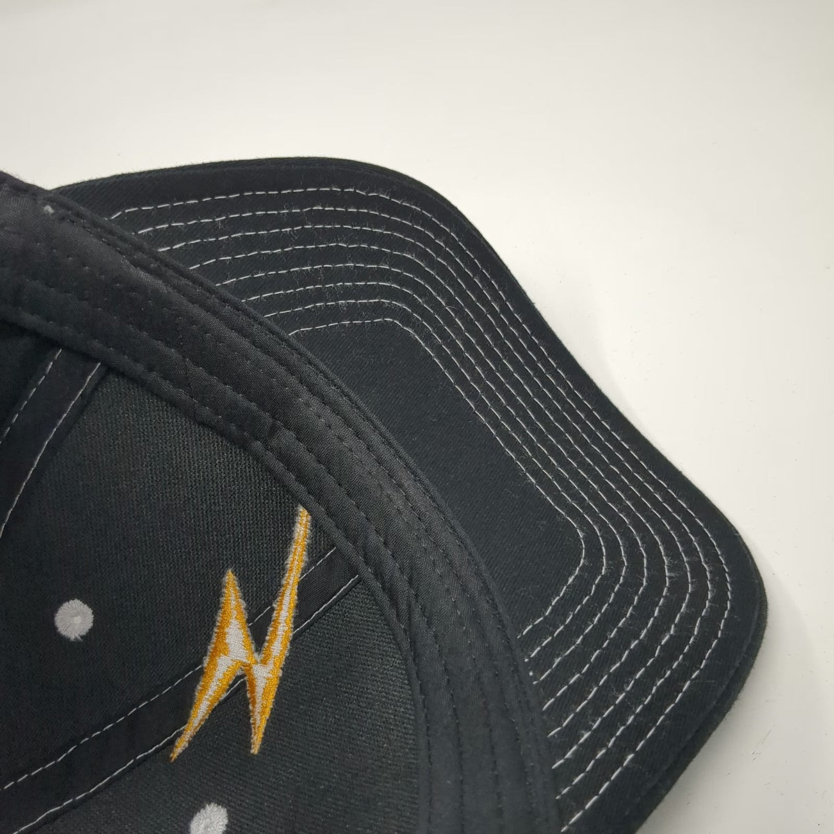 Platt Electric Supply Baseball Cap Black One Size Lightning Bolt Contrast Hat