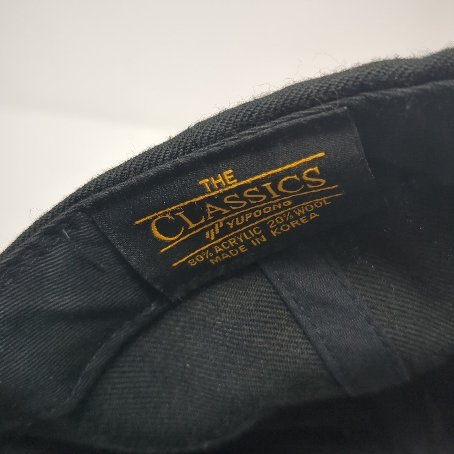 Active Ent. Snapback Hat Black One Size Adjustable Embroidered Classics Yupoong