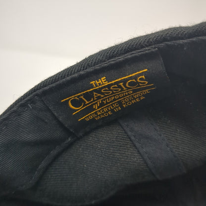 Active Ent. Snapback Hat Black One Size Adjustable Embroidered Classics Yupoong