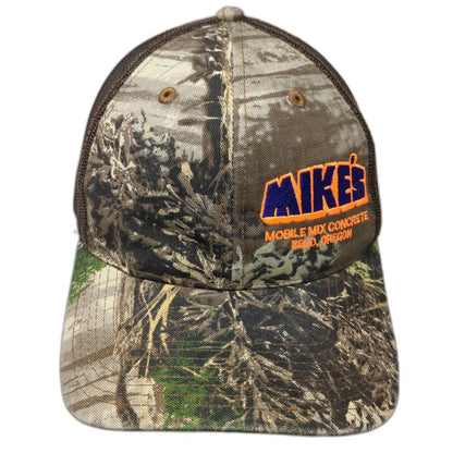 Richardson Trucker Hat Brown One Size Camo Mike's Mobile Mix Concrete Bend OR