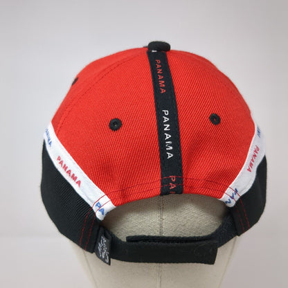 Panama Strapback Hat Multicolor OS Adjustable Embroidered 6 Panel Mega Sport