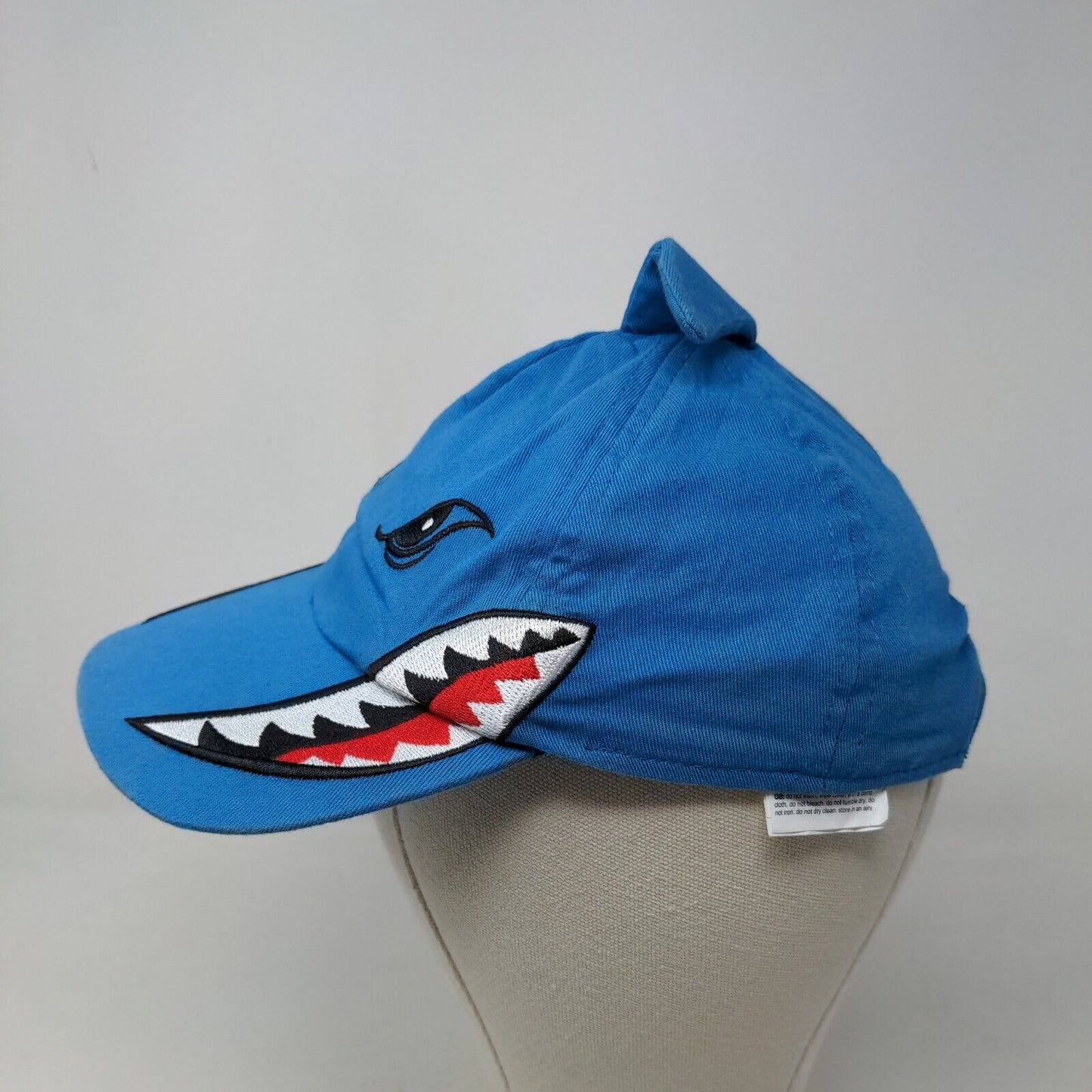 Mountain Warehouse Boy's Strapback Hat Blue Adjustable Embroidered Shark Accents