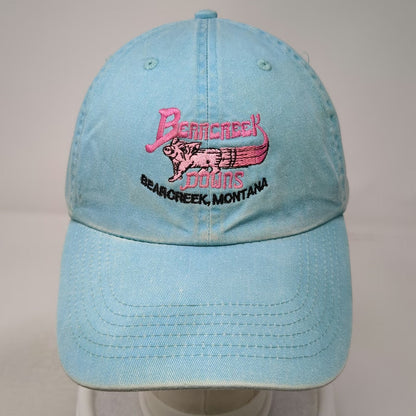 Fahrenheit Baseball Cap Blue One Size Bearcreek Downs Montana Pig Racing Hat