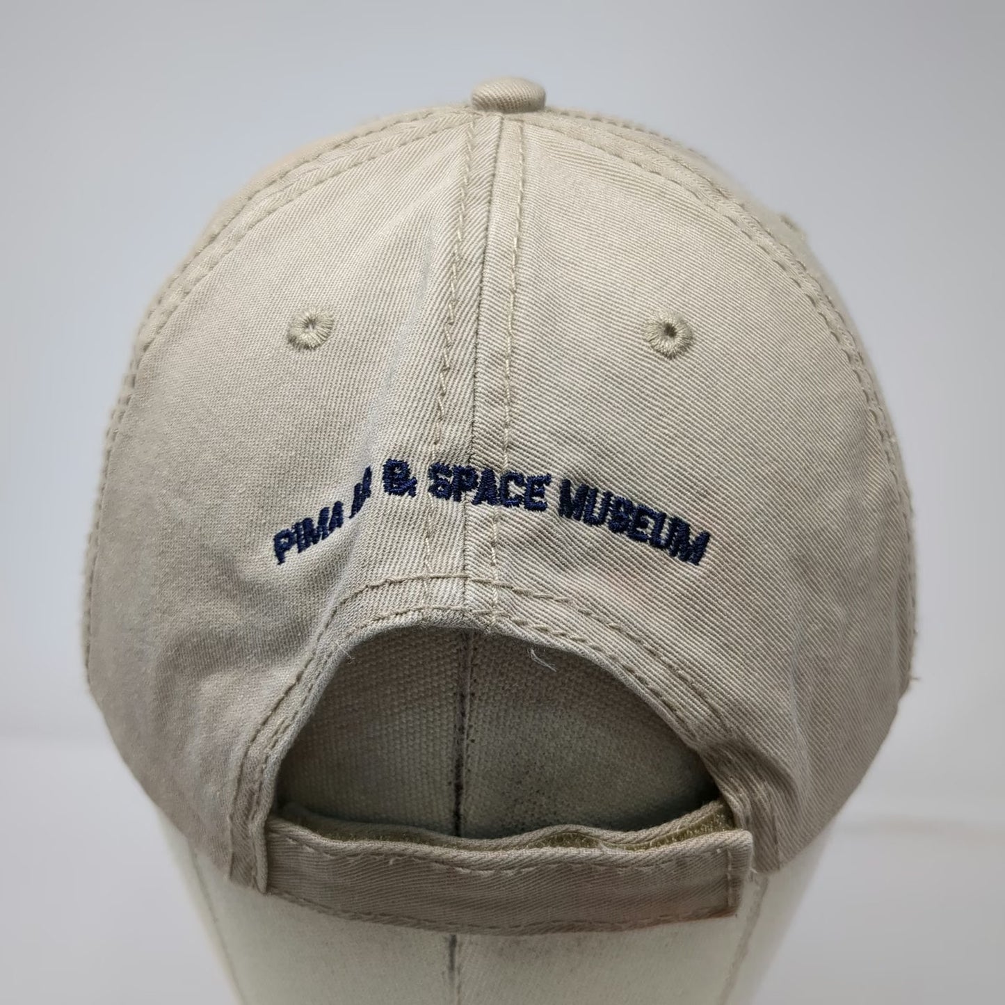 Cap America Pima Air Space Museum Jets Baseball Cap Beige One Size Strapback Hat