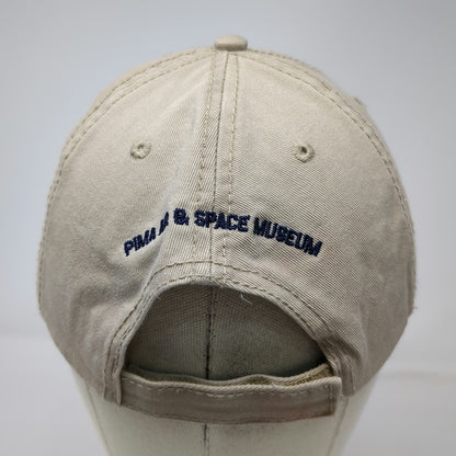 Cap America Pima Air Space Museum Jets Baseball Cap Beige One Size Strapback Hat