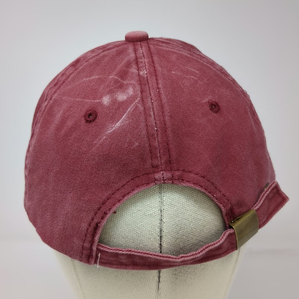 Red Baseball Cap One Size Aruba Happy Island 1499 Cotton Adjustable Souvenir Hat