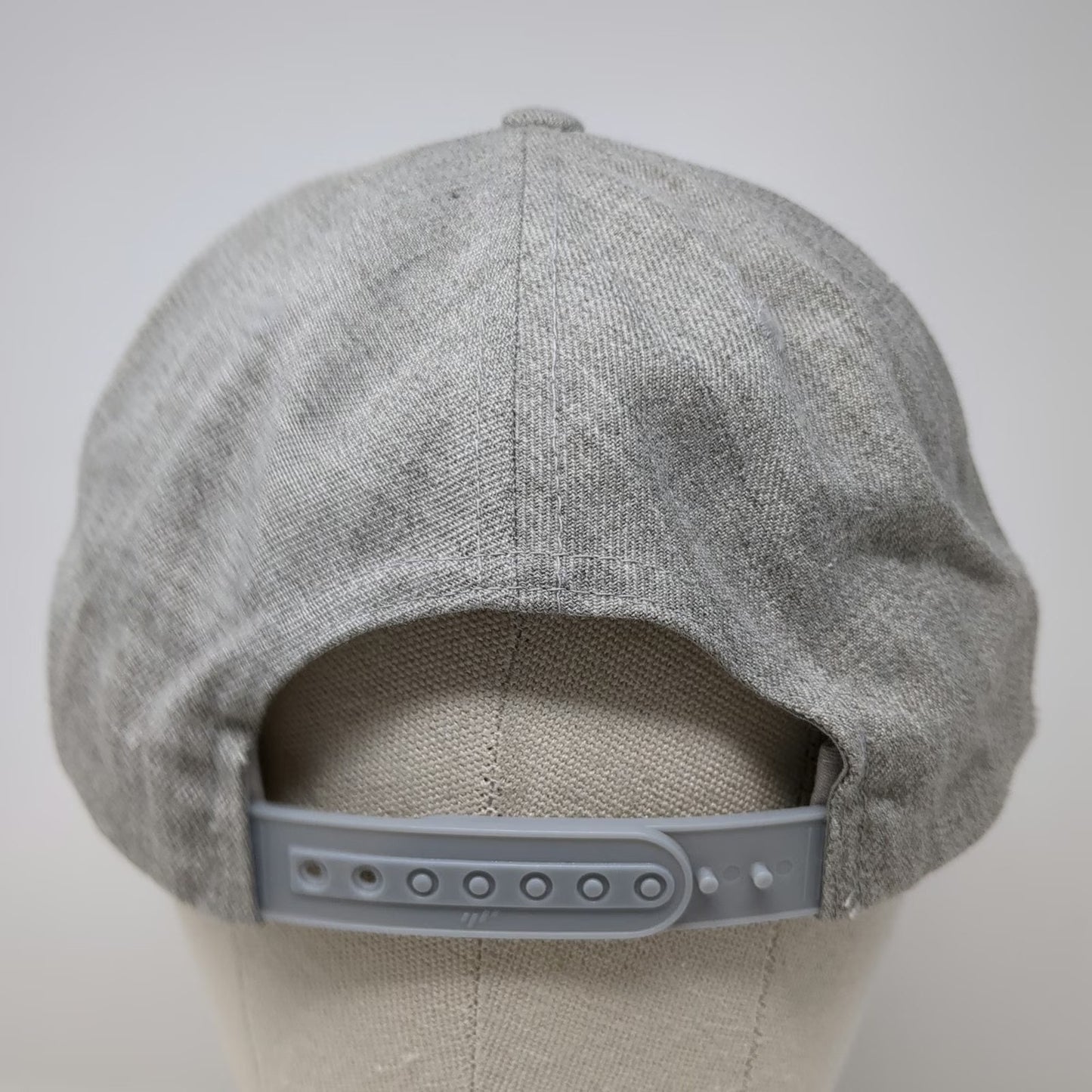 Yupoong Snapback Hat Gray One Size Toyota Logo Green Underbrim Flat Brim Wool