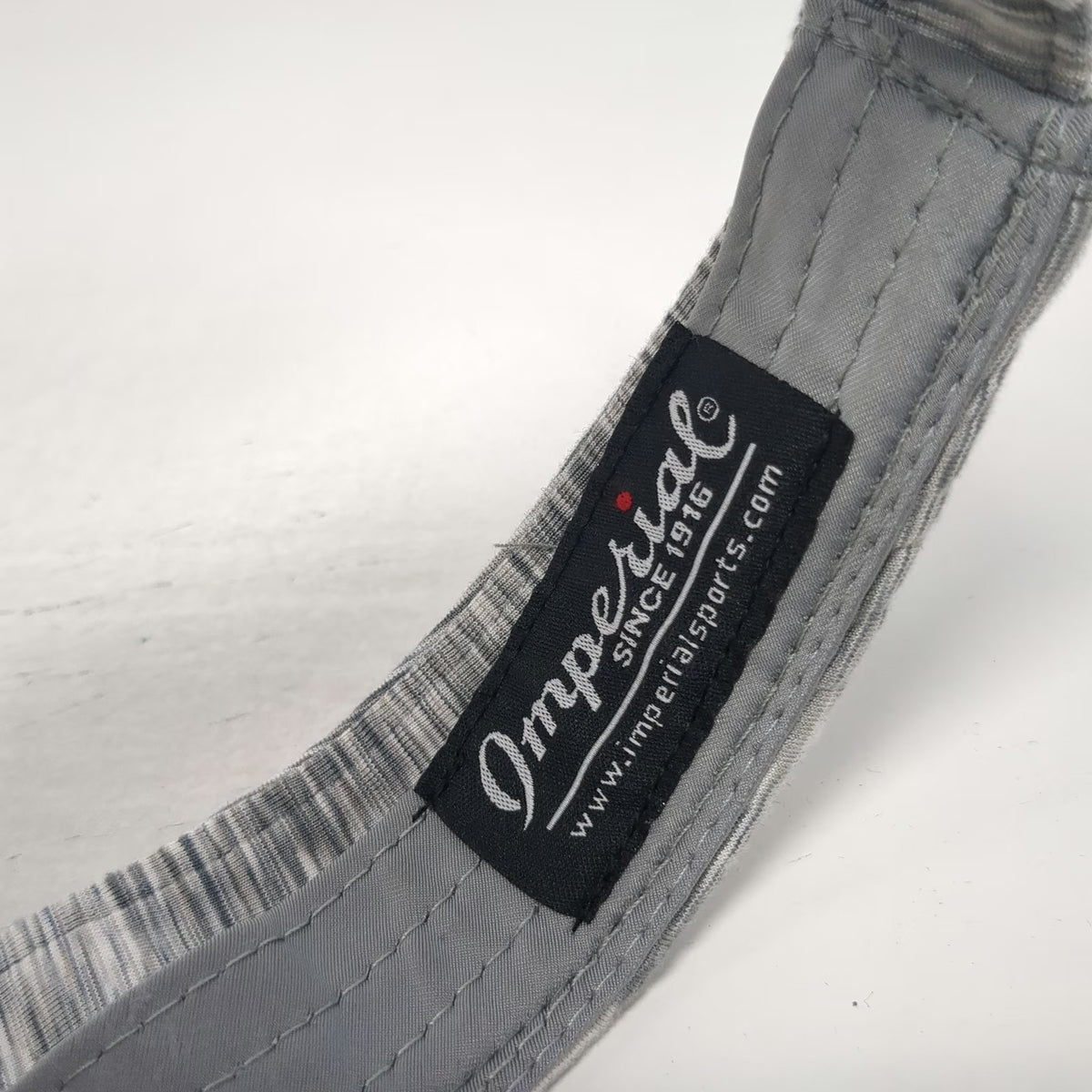 Imperial Visor Gray S Biltmore Embroidered Heather Performance Slideback Hat
