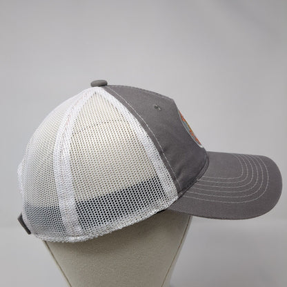 Do All Outdoors Strapback Trucker Hat Gray One Size Mesh Back Outdoor Cap