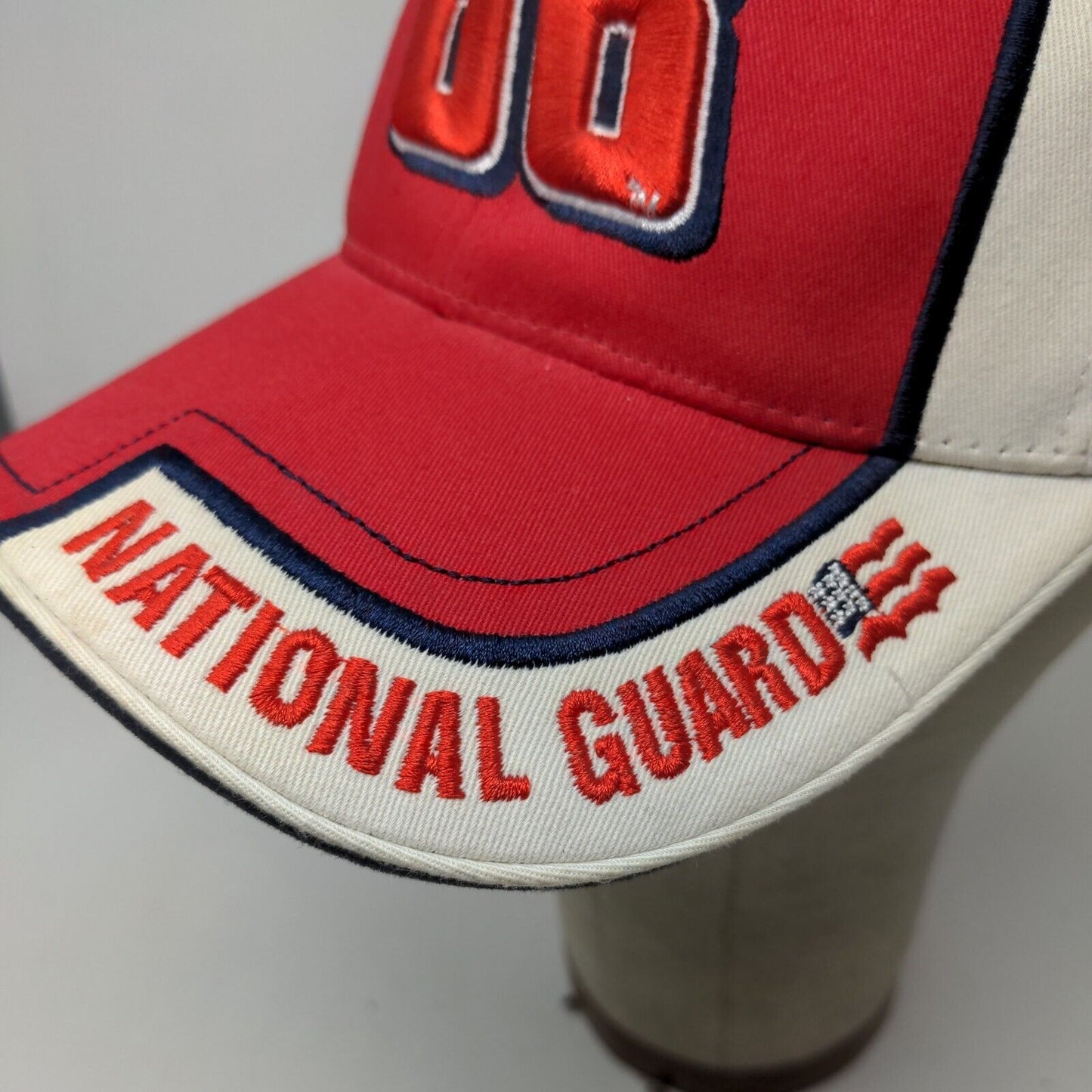 National Guard Men's Strapback Hat Red #88 Embroidered Dale Jr. Logo