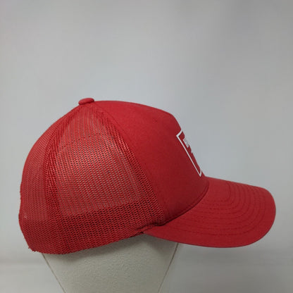 Hurley Snapback Mesh Back Trucker Hat Red One Size The Classics Yupoong