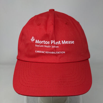 Morton Plant Mease Cardiac Rehabilitation Strapback Hat Red One Size Hit Wear