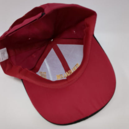 Jerusalem Strapback Hat Red One Size Adjustable 6 Panel Embroidered Patriotic