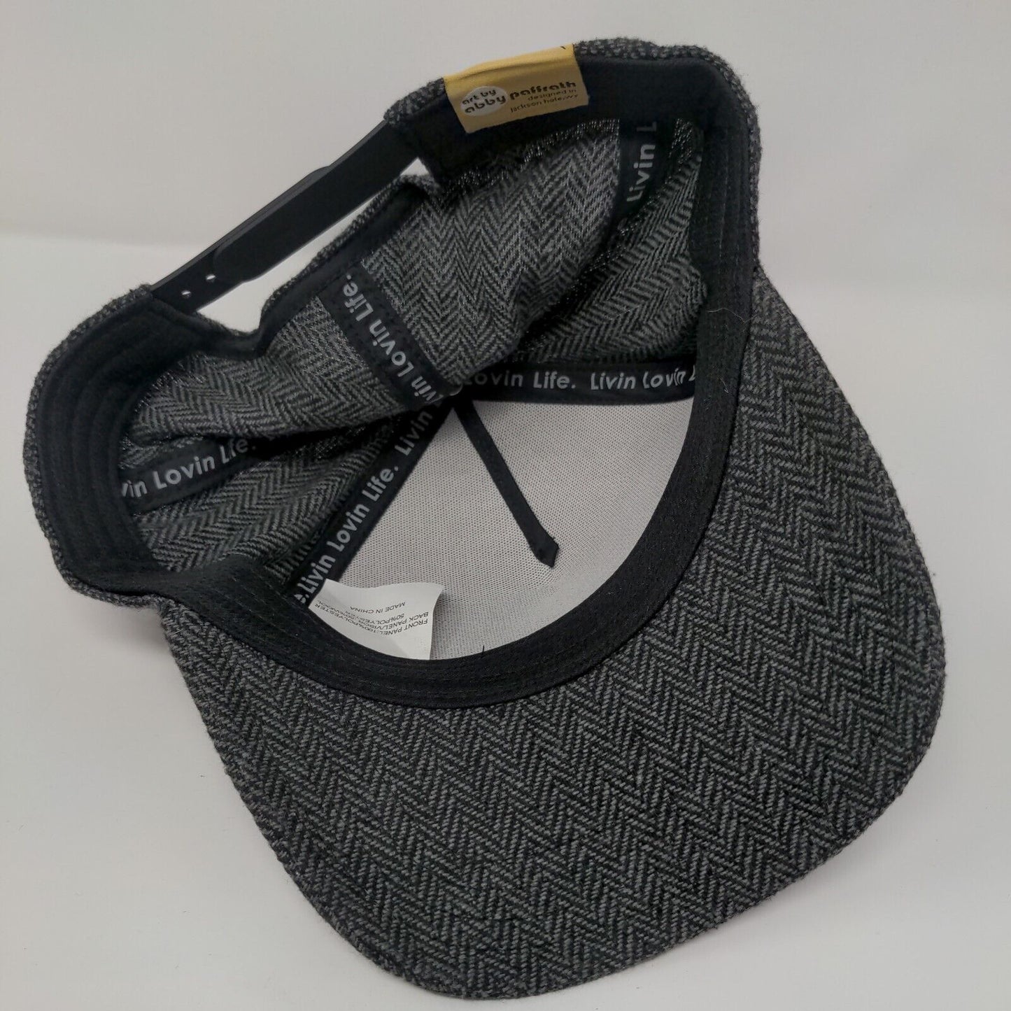 Art by Abby Paffrath Snapback Hat Multicolor OSFA Herringbone Livin Lovin Life