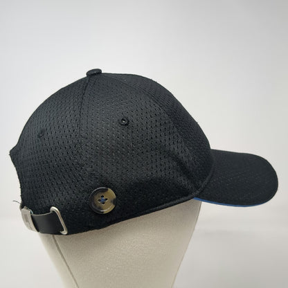 Chef Works Baseball Cap Black One Size Mesh Side Buttons for Face Mask Strapback