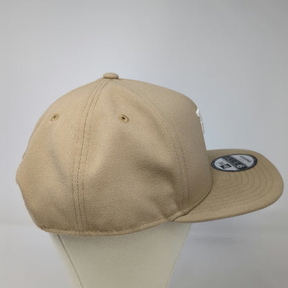 New Era Los Angeles Dodgers MLB Beige 5 Panel One Size Snapback A-Frame Hat Logo