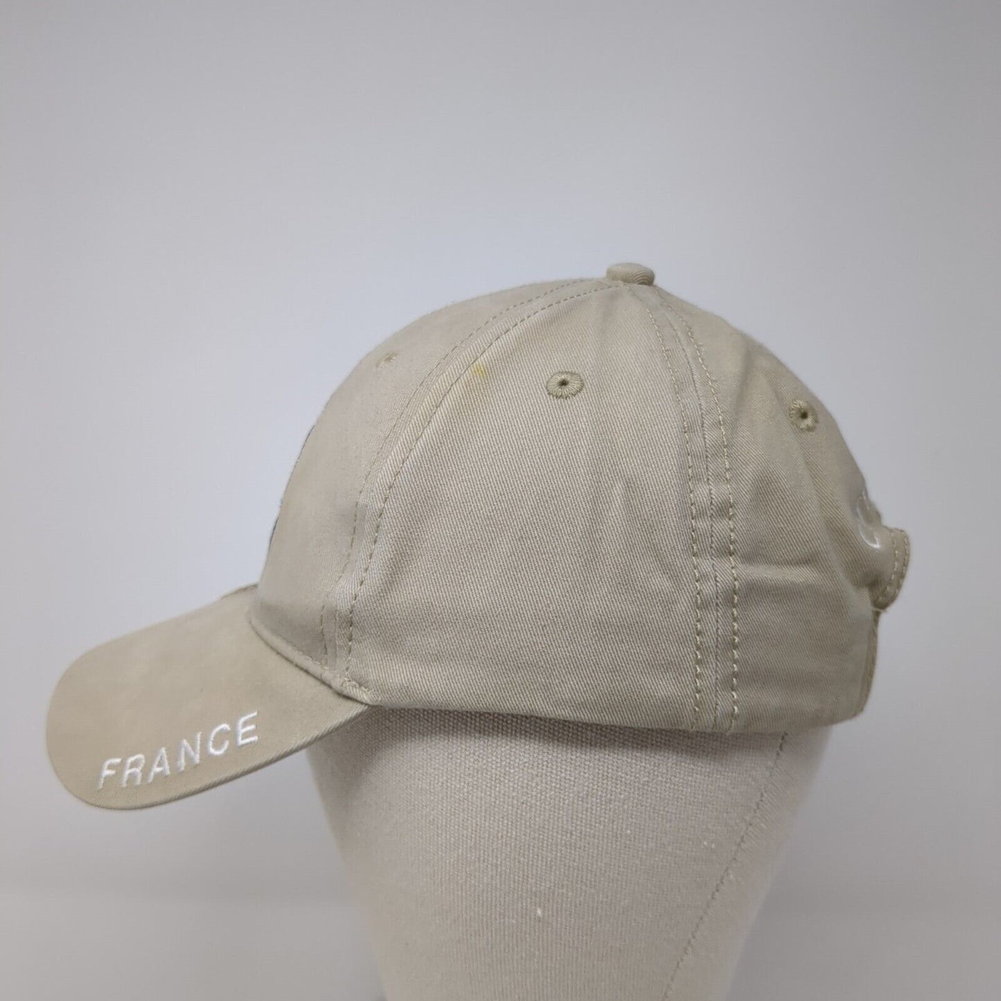 Paris France Slideback Hat Tan One Size Adjustable City Of Lights