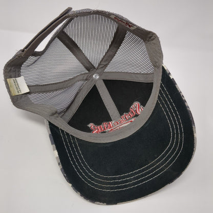 Strike King Strapback Trucker Hat Camo One Size Mesh Back Embroidered