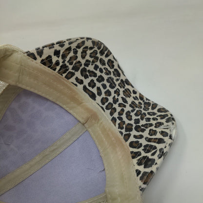 Unbranded Strapback Trucker Hat Ponytail Multi One Size Animal Print