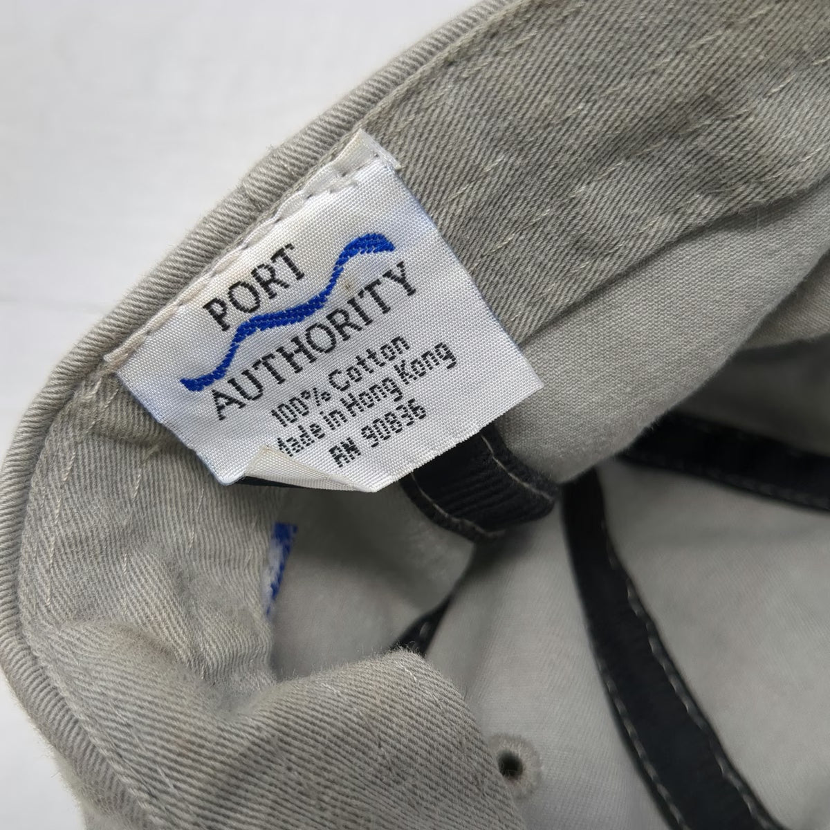 Port Authority Baseball Cap Gray One Size 2000 Scramble Golf Local News 8 Hat