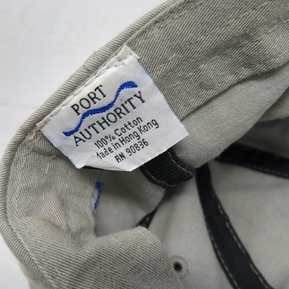 Port Authority Baseball Cap Gray One Size 2000 Scramble Golf Local News 8 Hat