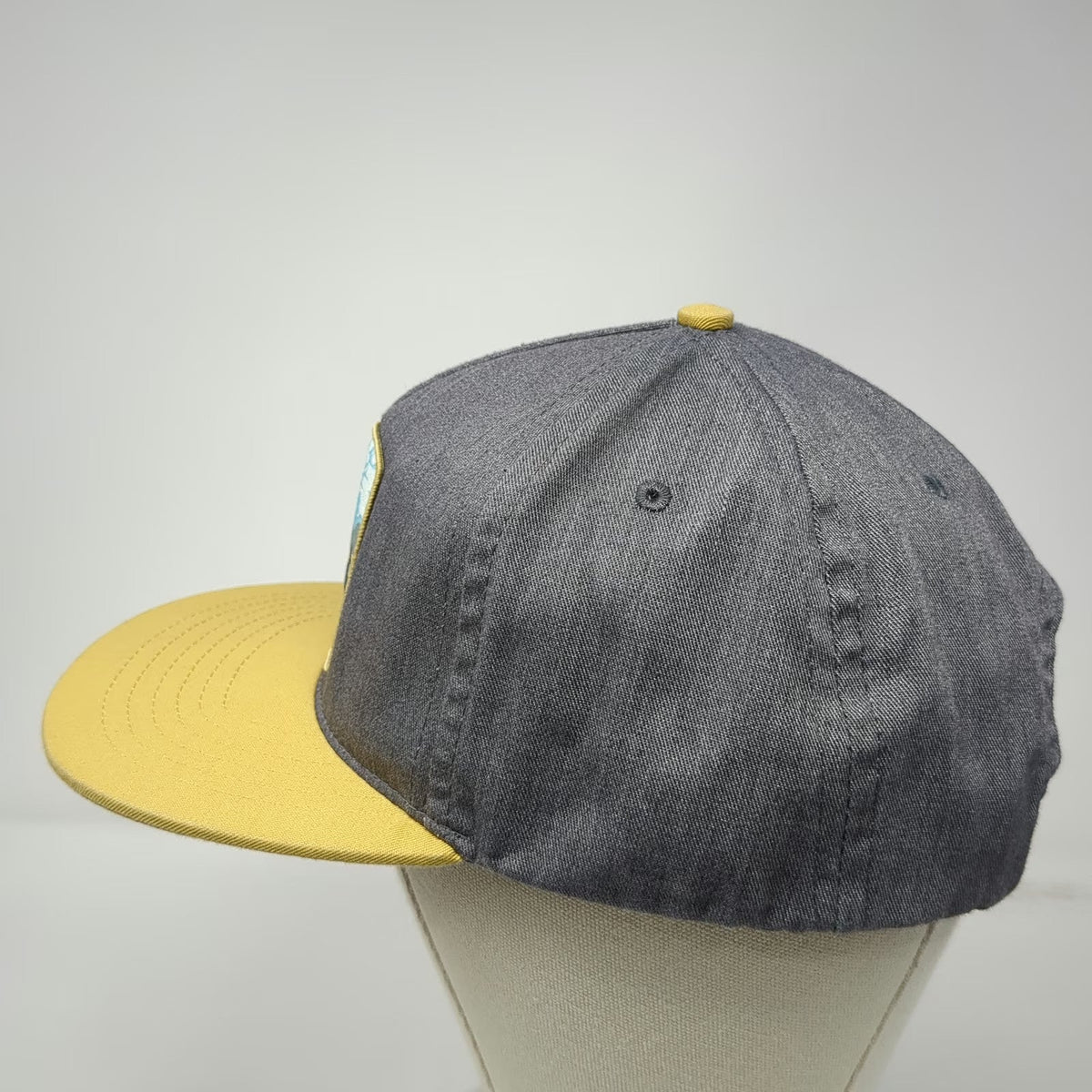 The Landmark Project 5 Panel Gray One Size Yellowstone Geyser Patch Snapback Hat